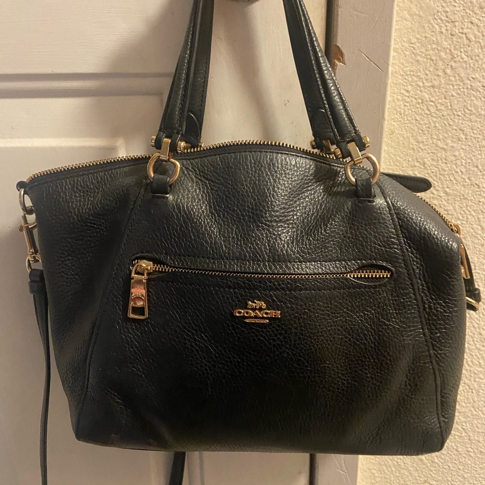 Black coach purse